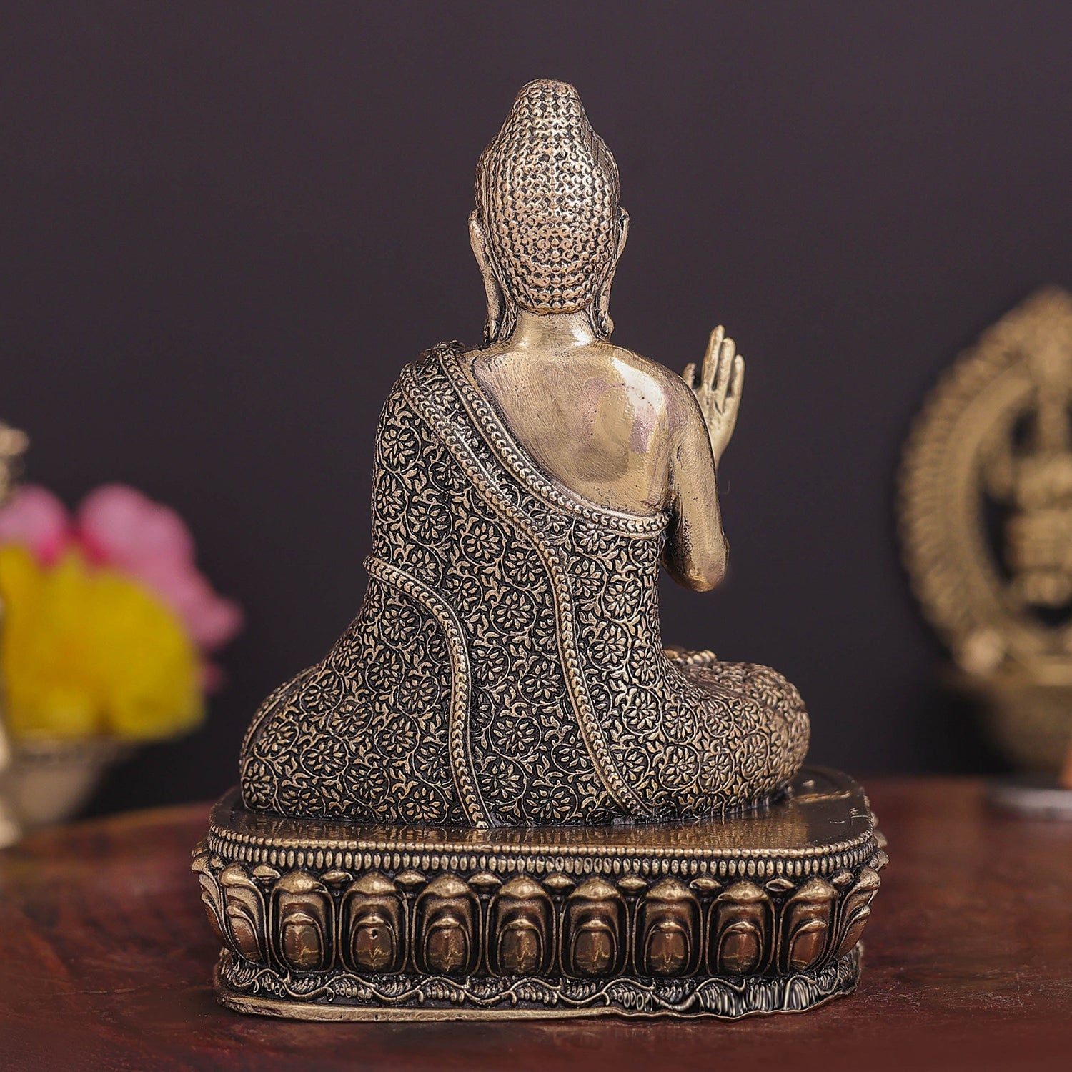 Brass Superfine Blessing Buddha Statue 4 Inch - Image 6