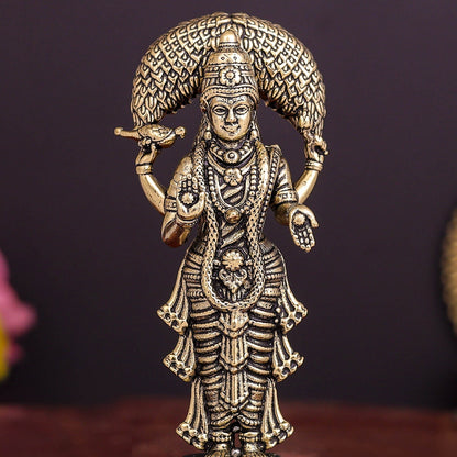 Brass Superfine Vasavi Kanyaka Parameshvari Devi 3 Inch by vendor-unknown - Hindu Gods (View 2)