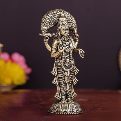 Brass Superfine Vasavi Kanyaka Parameshvari Devi 3 Inch by vendor-unknown - Hindu Gods (View 4)