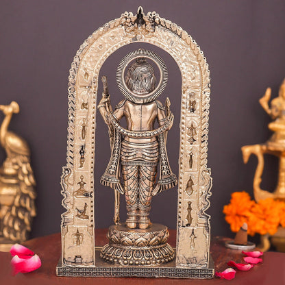 Brass Superfine Ayodhya Ram Lalla Idol Majestic Sculpture 8 Inch by vendor-unknown - Hindu Gods (View 6)