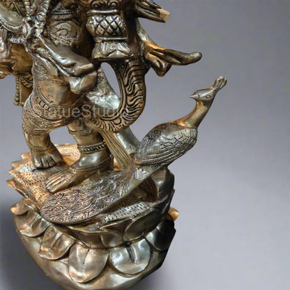 Sama Homes 4 Ft Brass Krishna Idol – Handcrafted Lord Krishna Statue for Home Temple, Mandir by vendor-unknown - Hindu Gods (View 10)