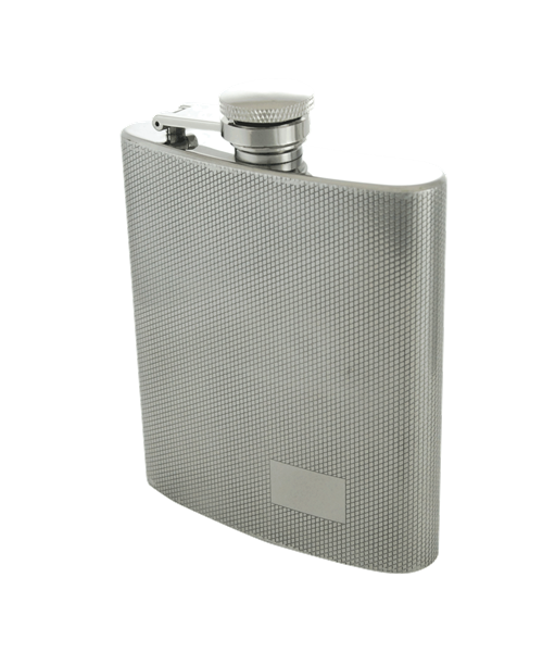 8oz. Flask with Diamond Finish