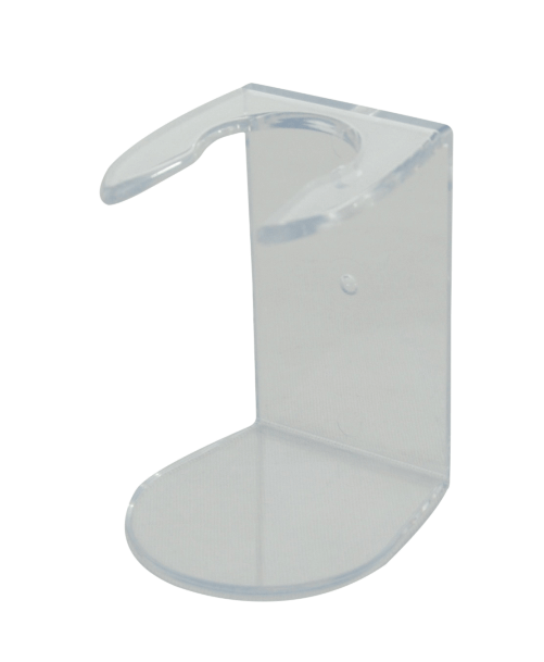 Acrylic Shave Brush Stand, Countertop or Wall Mountable, Universal - Clear / Transparent