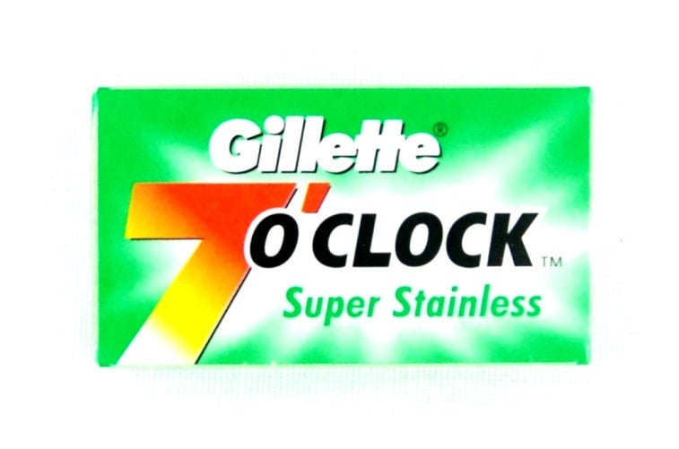Gillette 7 O'Clock Double Edge Blades-Green - 5 pack - Eco-friendly - Sama Homes