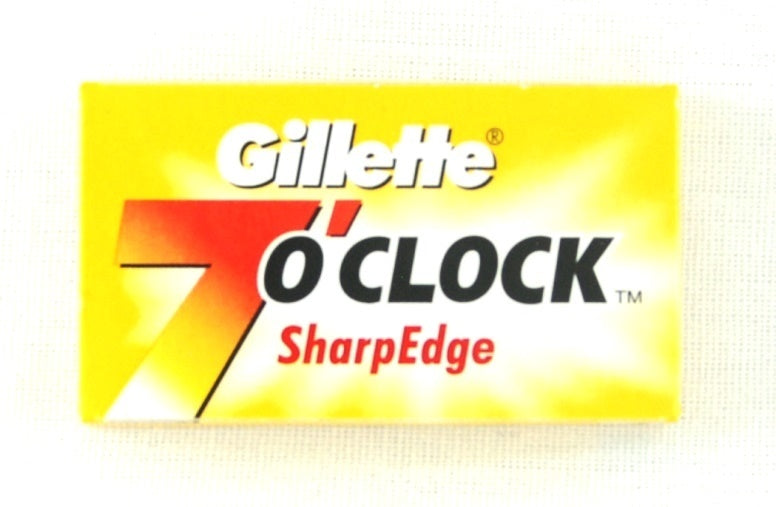 Gillette 7 O'Clock Double Edge Blades-Yellow - 5 pack - Eco-friendly - Sama Homes