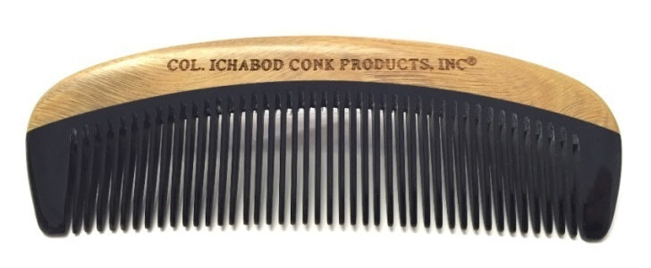 Col. Conk Green Sandalwood Horn Comb - 5.6" Anti-Static - Eco-friendly - Sama Homes