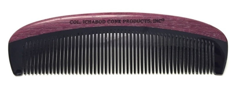 Col. Conk Violet Sandalwood Horn Comb - 5" Anti-Static - Eco-friendly - Sama Homes