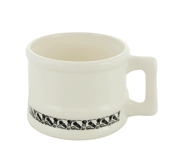 White Ceramic Super Shave Mug - No Logo - Eco-friendly - Sama Homes