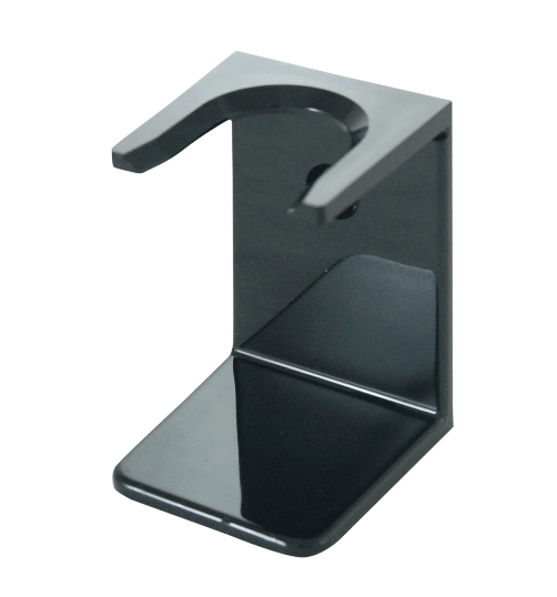 Acrylic Shave Brush Stand, Countertop or Wall Mountable, Universal - Faux Ebony / Black - Eco-friendly - Sama Homes