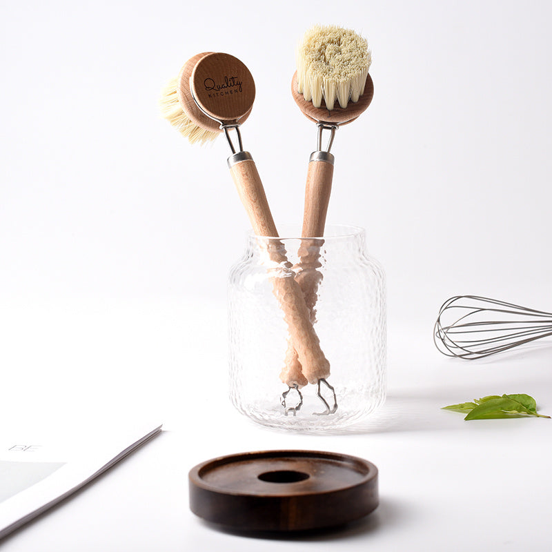 Wooden Handle Pot Brush – Eco-Friendly Cleaning Brush - Image 4