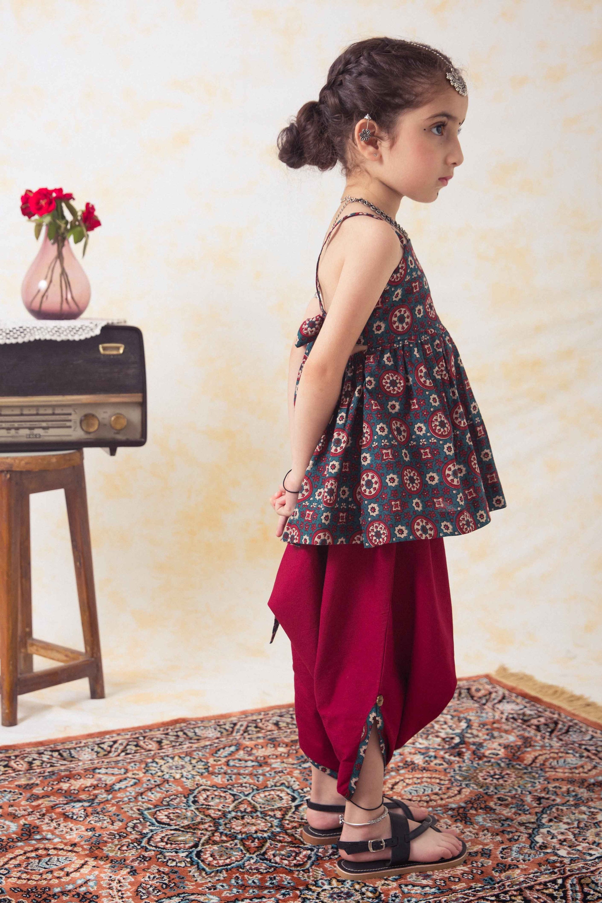 Little Miss Chulbul Coord Set - Green - Image 2