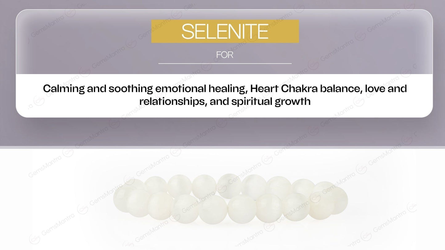 Original Selenite Bracelet with Certificate