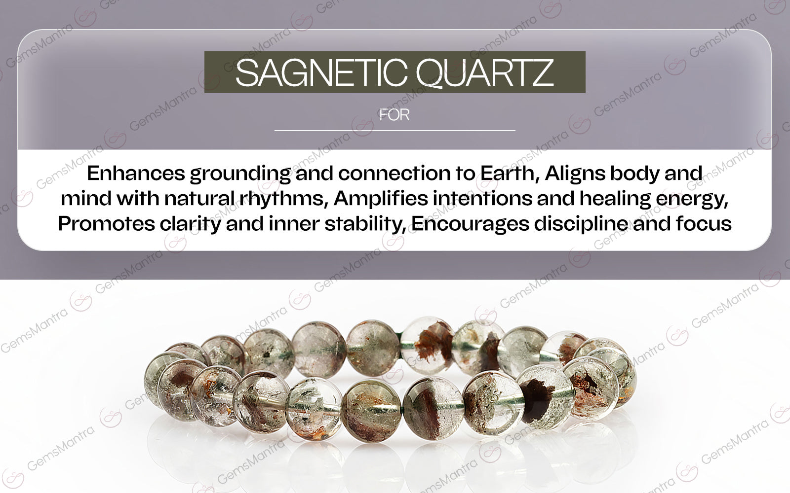 Original Sagnetic Quartz Bracelet with Certificate - Image 4