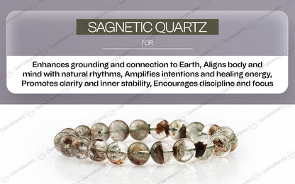Original Sagnetic Quartz Bracelet with Certificate by SAMAHealing - Sustainable Living (View 4)