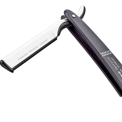 Dovo Shavette, Stainless Steel with Ebony Wood Handle & Lazer Silver Inlay by Dovo - Straight Razor (View 8)