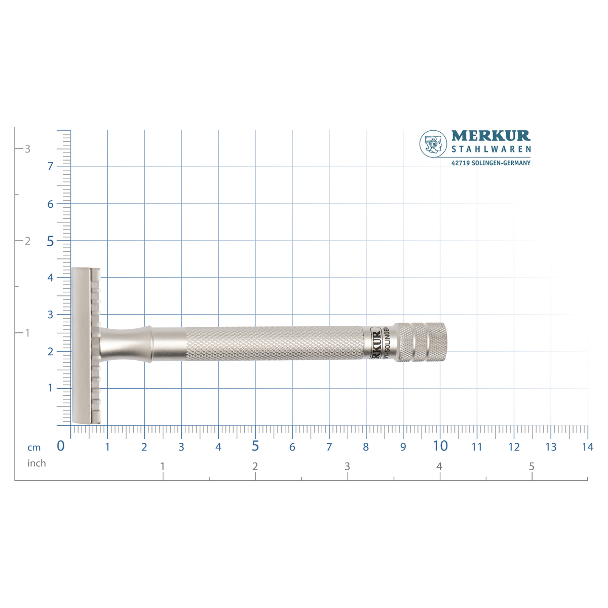 MERKUR 25 INOX Safety Razor: The Classic Model with a Stainless Steel open Comb