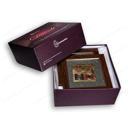2D Yantra - Frame of Four - Shree Sampoorna Laxmi Ganesh Yantra - Pyrite Dust frame by SAMAHealing - Yantra (View 9)