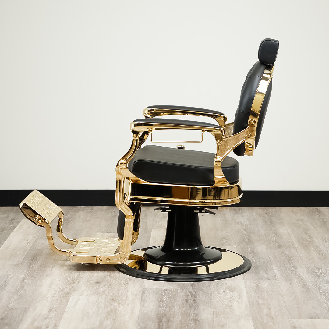 Luxor Barber Chair Gold by LEVANT BARBER EQUIPMENT - Sustainable Living (View 4)
