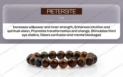 Original Pietersite Bracelet with Certificate by SAMAHealing - Sustainable Living (View 4)