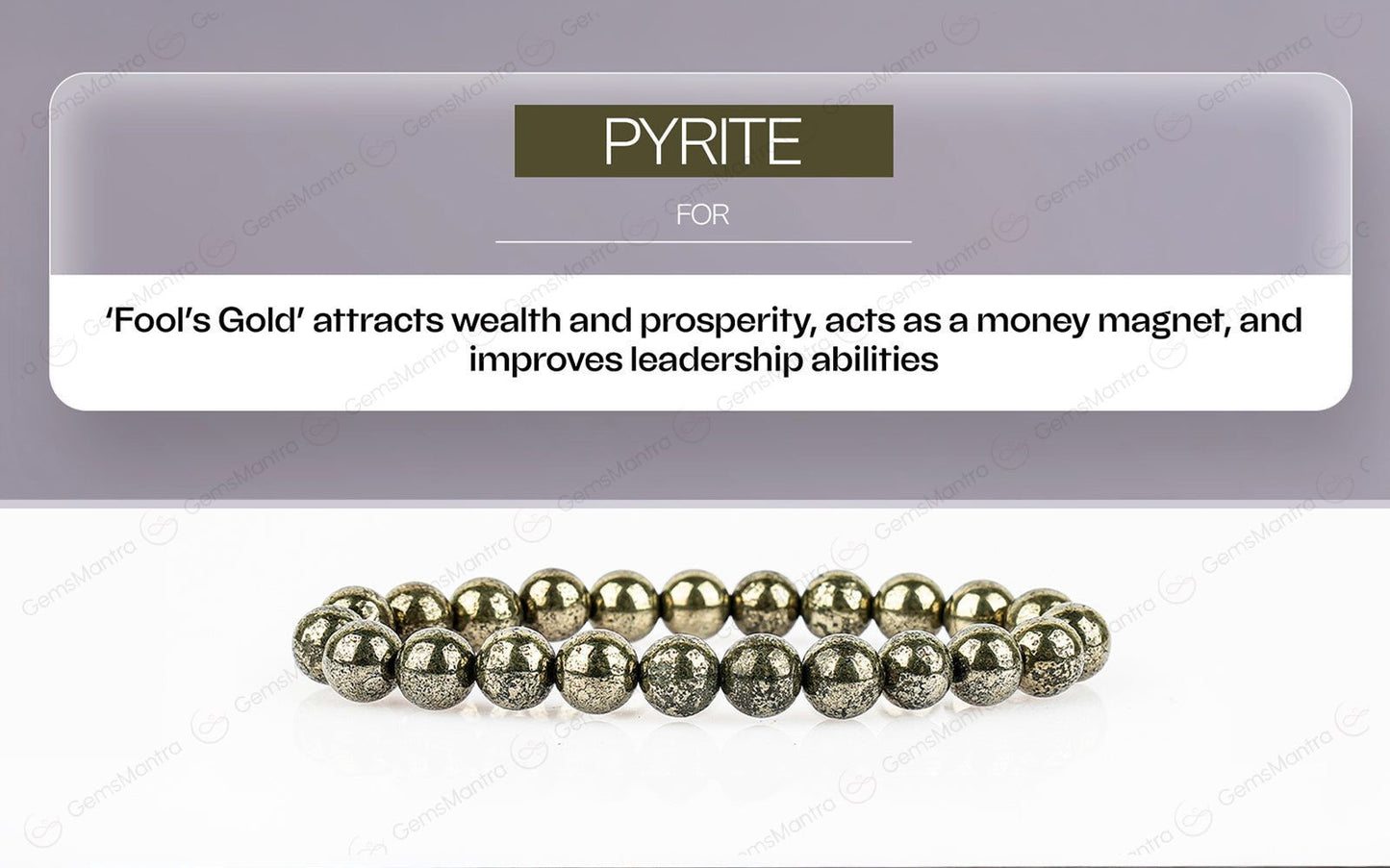 Pyrite Bracelet - Attract Wealth, Prosperity and Success