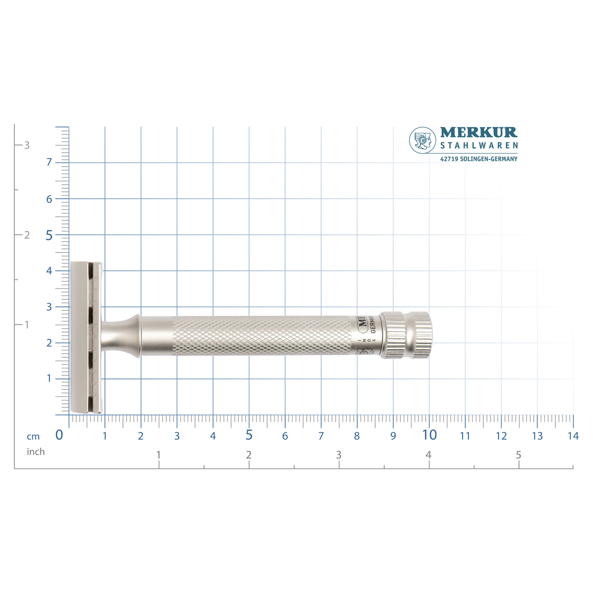 MERKUR Safety Razor 34 INOX XL Satin by Merkur - Safety Razor (View 4)