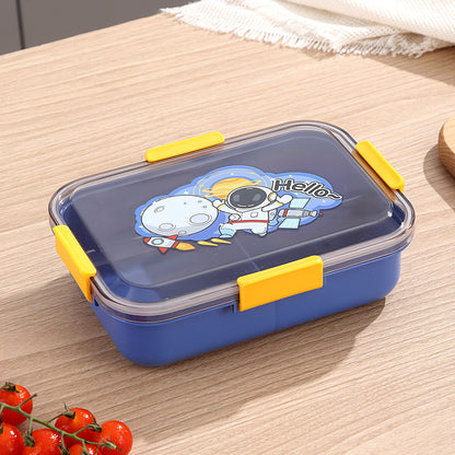 304 Stainless Steel Lunch Box Students Divided Into Lunch Box Three Grids – Image 10