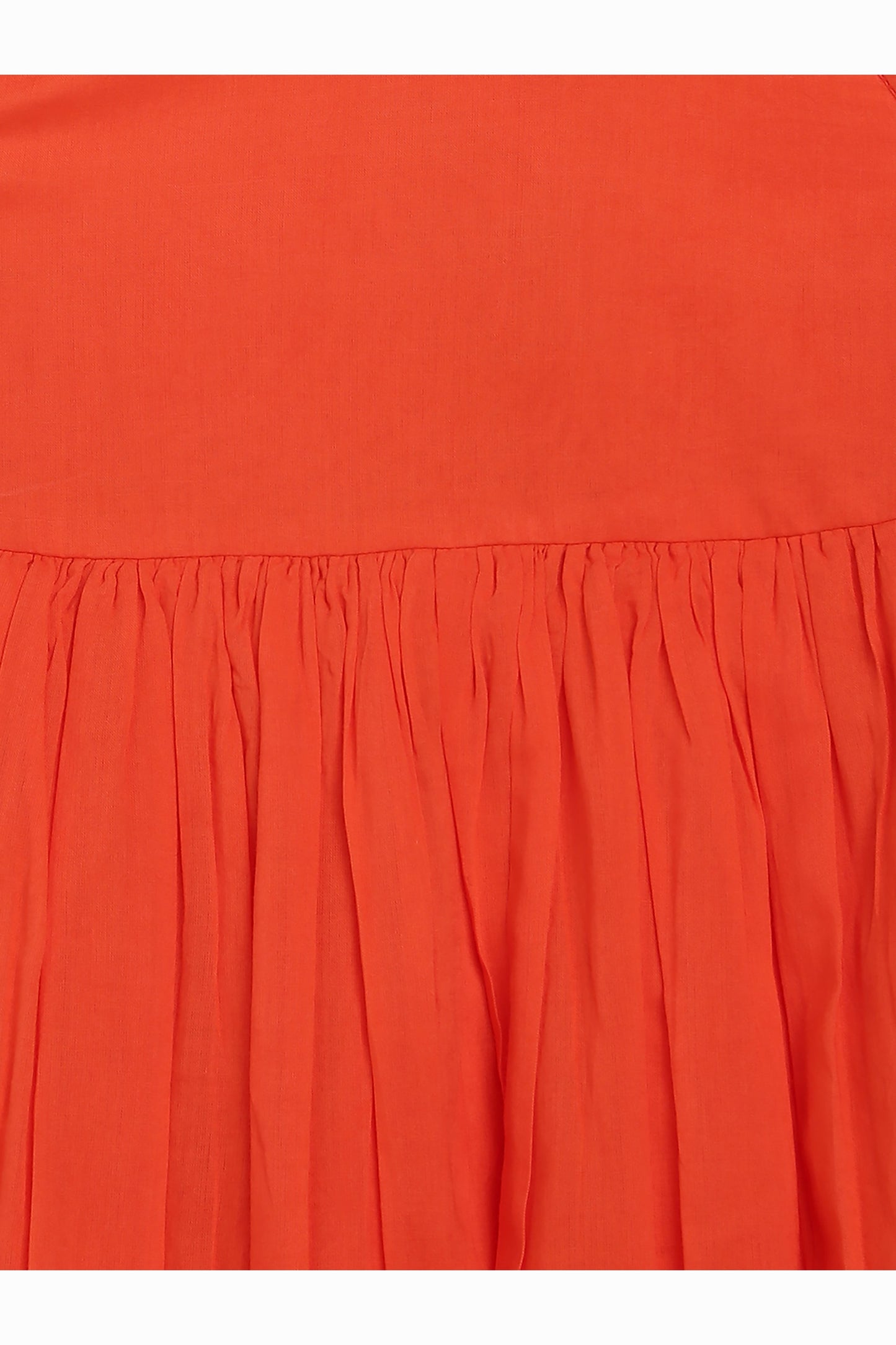 Girls Maxi Dress Orange Tie Dye Ombre