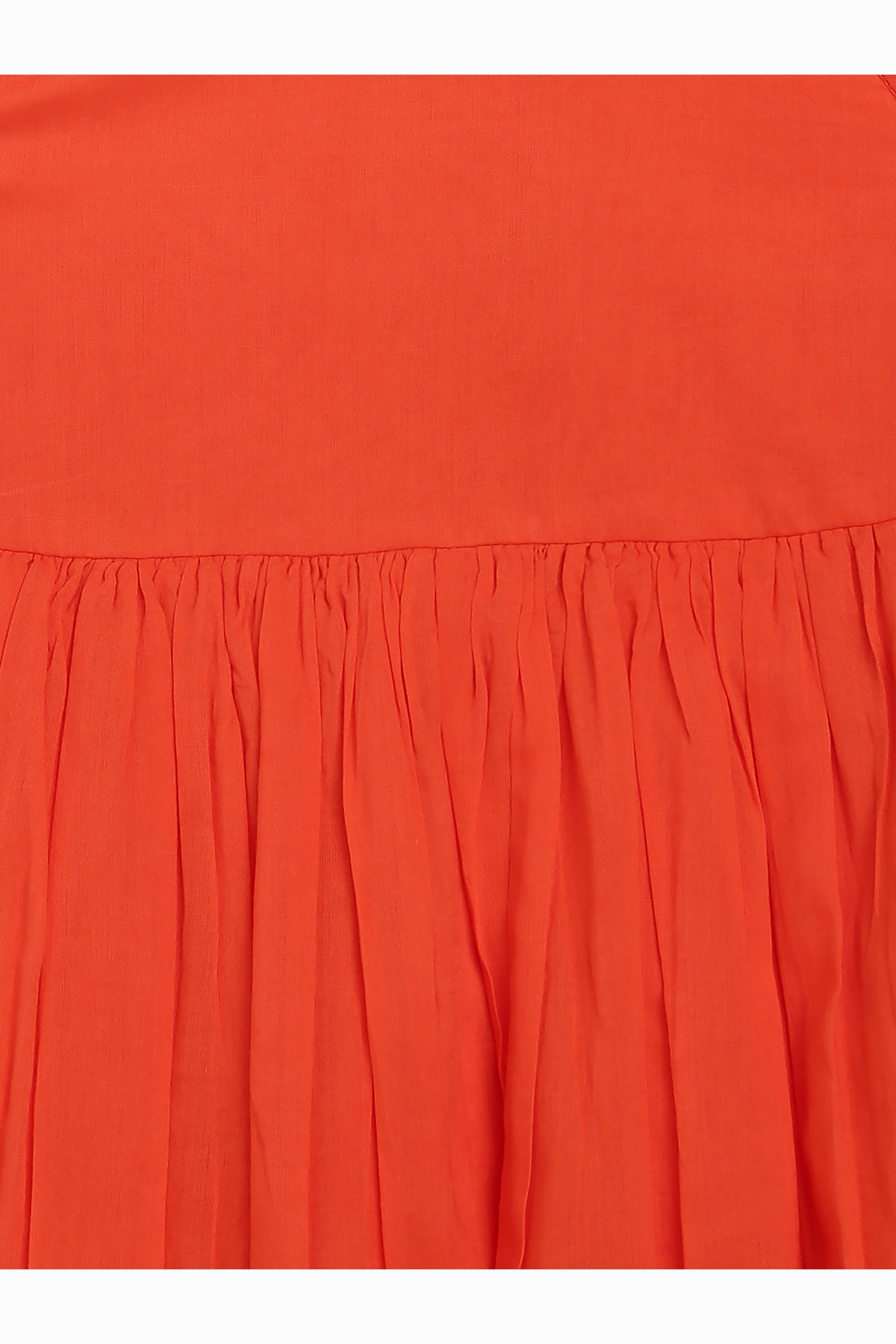 Girls Maxi Dress Orange Tie Dye Ombre - Image 6