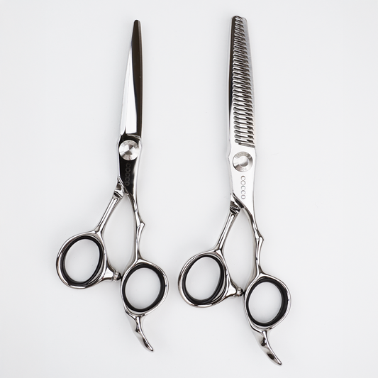 Cocco Super Cobalt 5.5" Shears w/ Case-Right Handed +  Thinning Shears