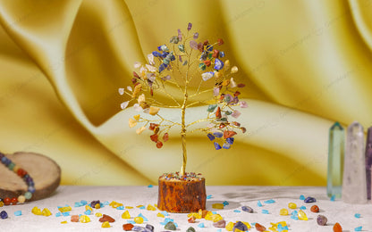 Small Seven Chakra Crystal Tree by SAMAHealing - Sustainable Living