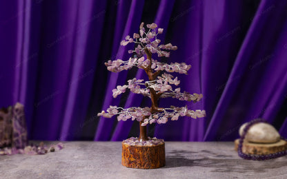 Wooden Amethyst Crystal Tree by SAMAHealing - Sustainable Living (View 4)