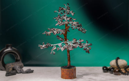 Wooden Black Agate Crystal Tree by SAMAHealing - Sustainable Living (View 4)