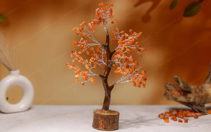 Wooden Carnelian Crystal Tree by SAMAHealing - Sustainable Living (View 4)