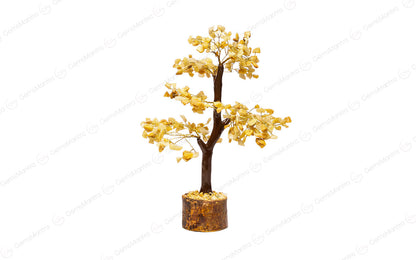 Wooden Golden Quartz Crystal Tree by SAMAHealing - Sustainable Living (View 2)