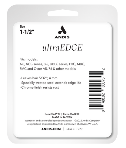 Andis UltraEdge Detachable Blade, Size #1.5 by Andis - Sustainable Living (View 3)