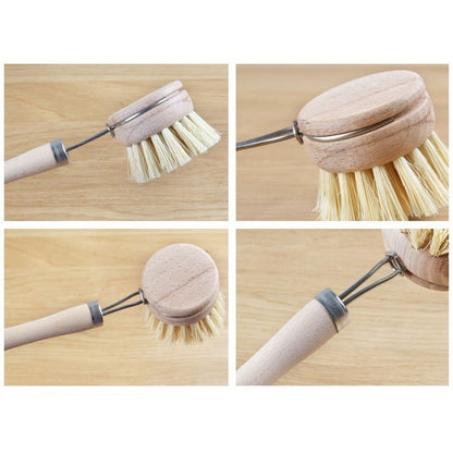 Japanese-Style Sisal Pot Brush – Natural Beech Wood Handle by SAMA Homes - 0 (View 5)