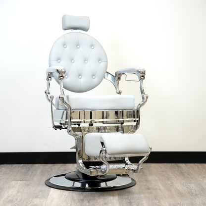 Santana Silver Barber Chair by Elite - Sustainable Living
