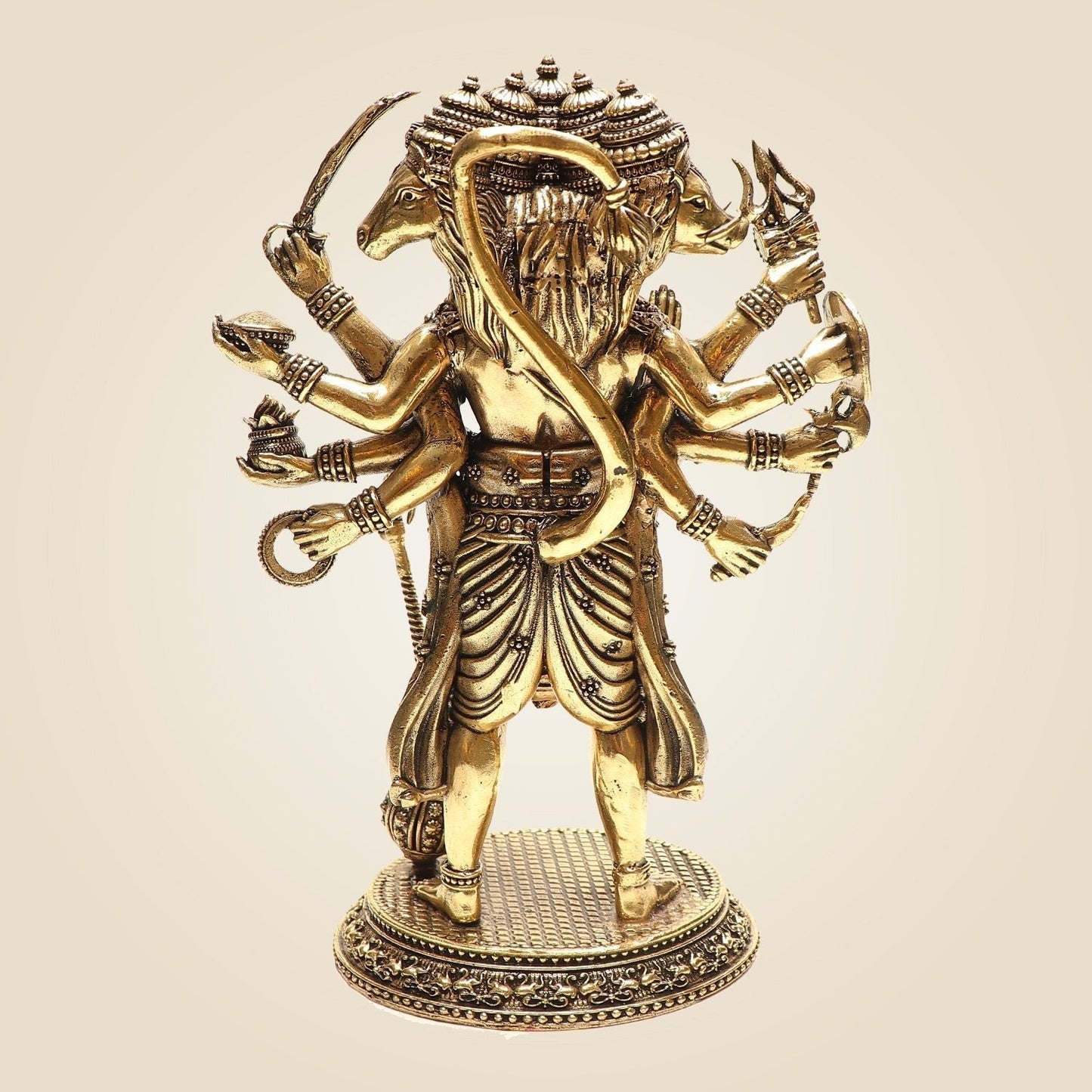 Handcrafted Brass Hindu God Statue for Meditation Space