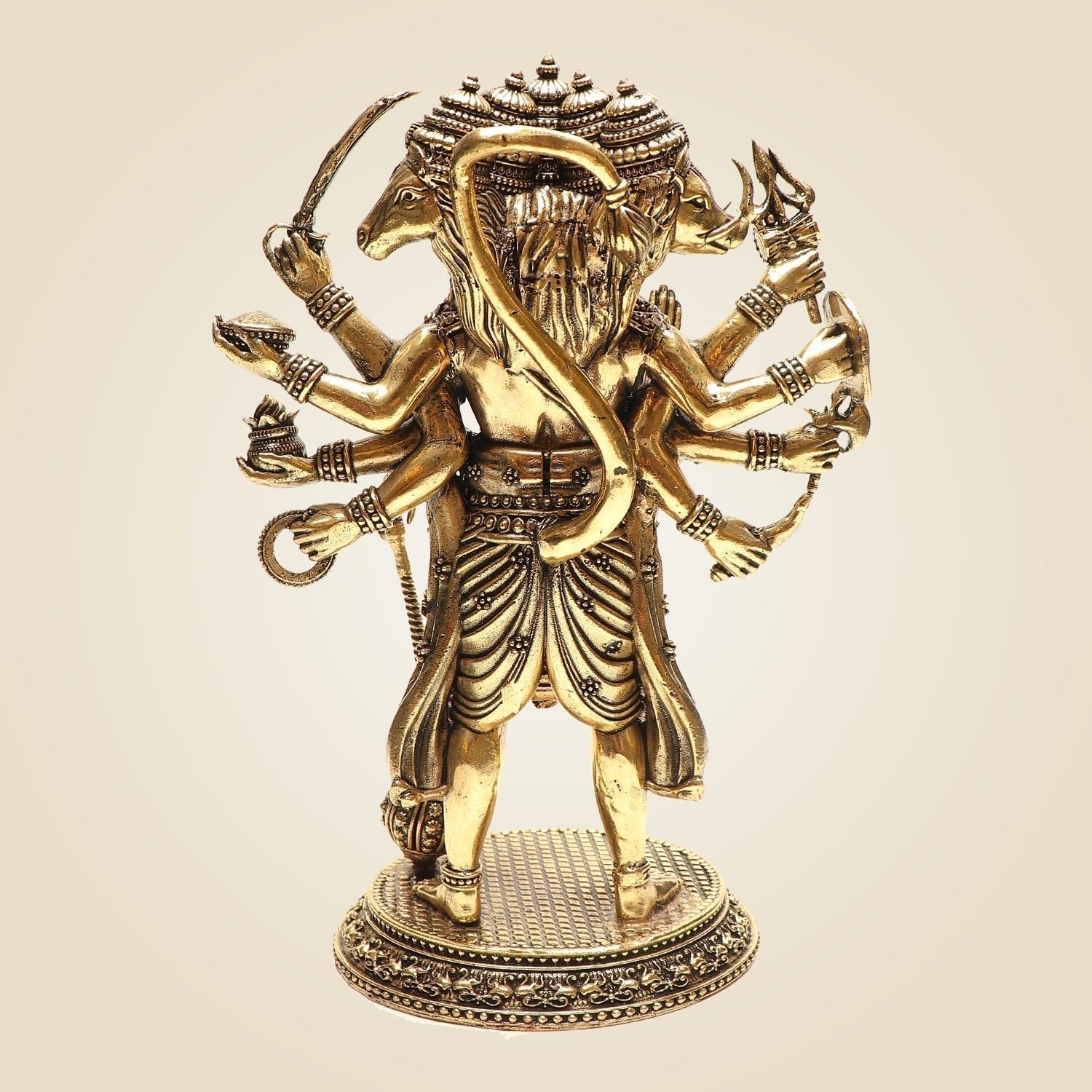 Handcrafted Brass Hindu God Statue for Meditation Space - Image 5