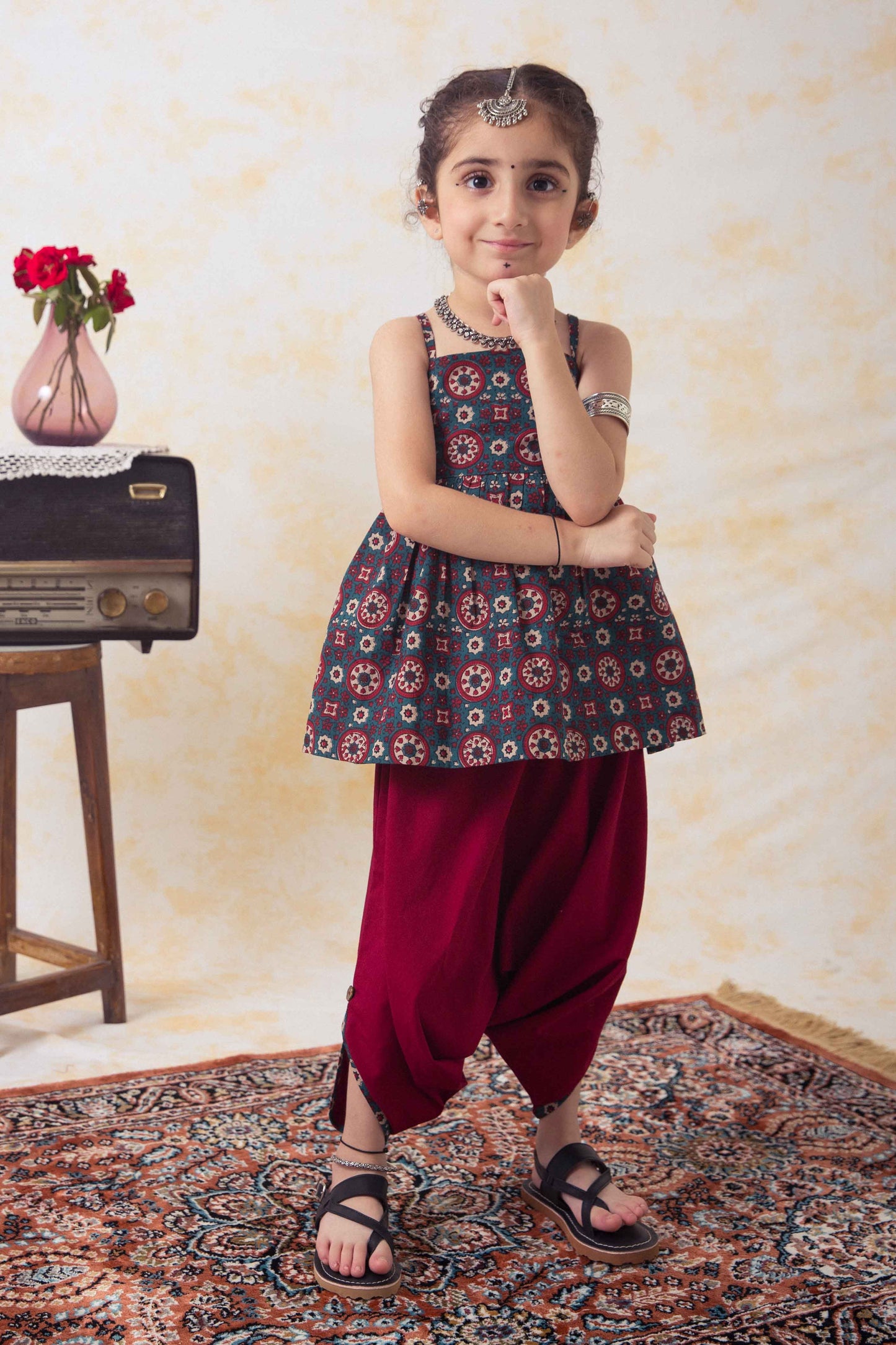 Little Miss Chulbul Coord Set - Green