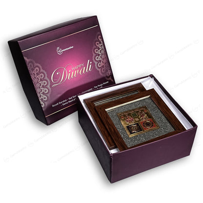 2D Yantra - Frame of Four - Shree Sampoorna Laxmi Ganesh Yantra - Pyrite Dust frame by SAMAHealing - Yantra (View 10)