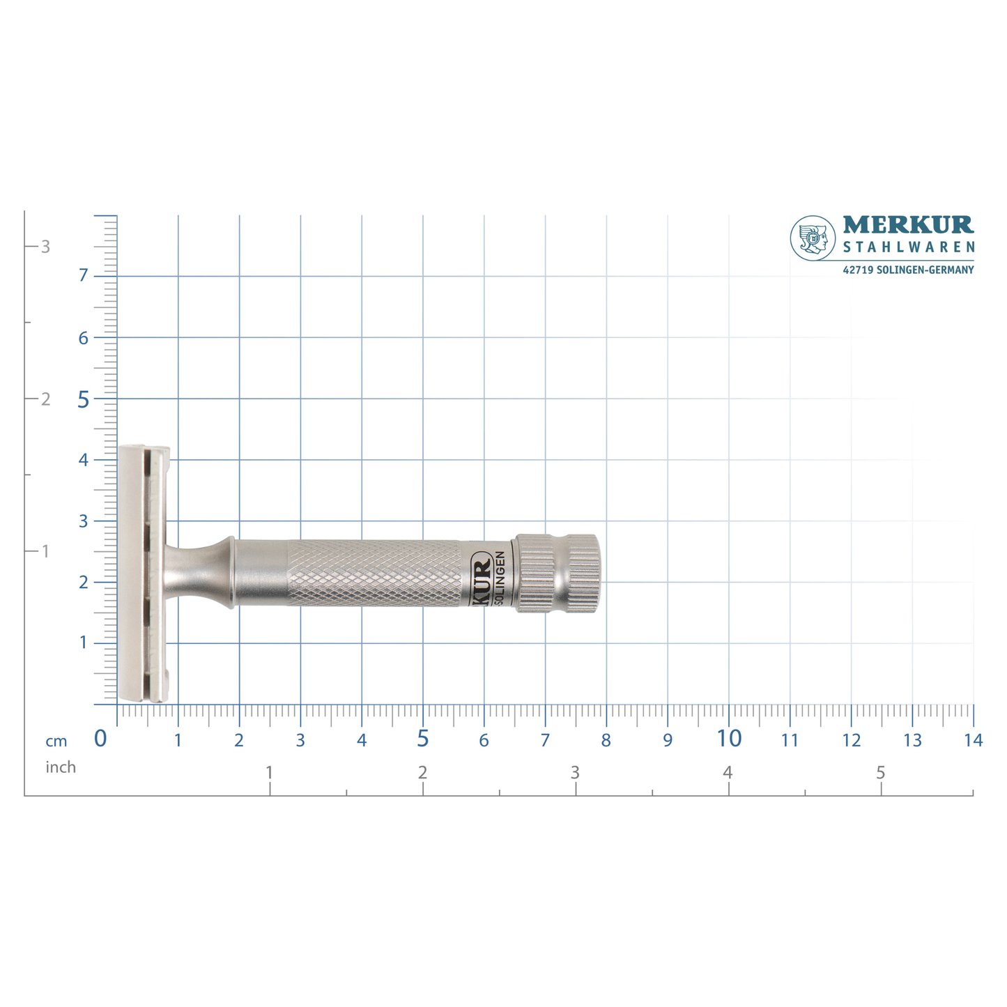 MERKUR Safety Razor 34 INOX In Satin Stainless Steel