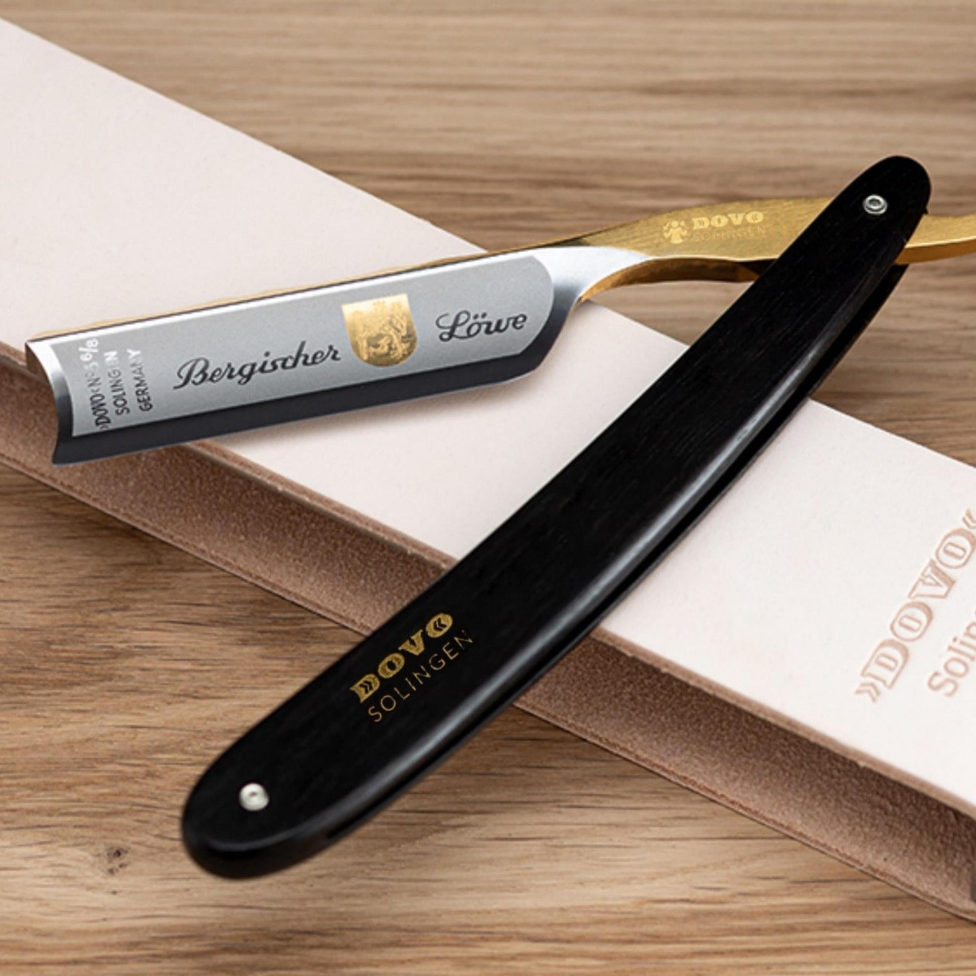 Dovo "Bergischer Löwe" Straight Razor, Ebony,6/8 by Dovo - Straight Razor (View 5)