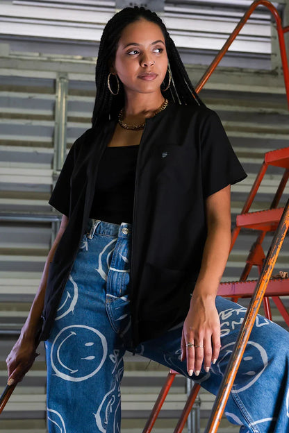Barber Strong The Womens Barber Jacket - Black by Barber Strong - Sustainable Living (View 4)