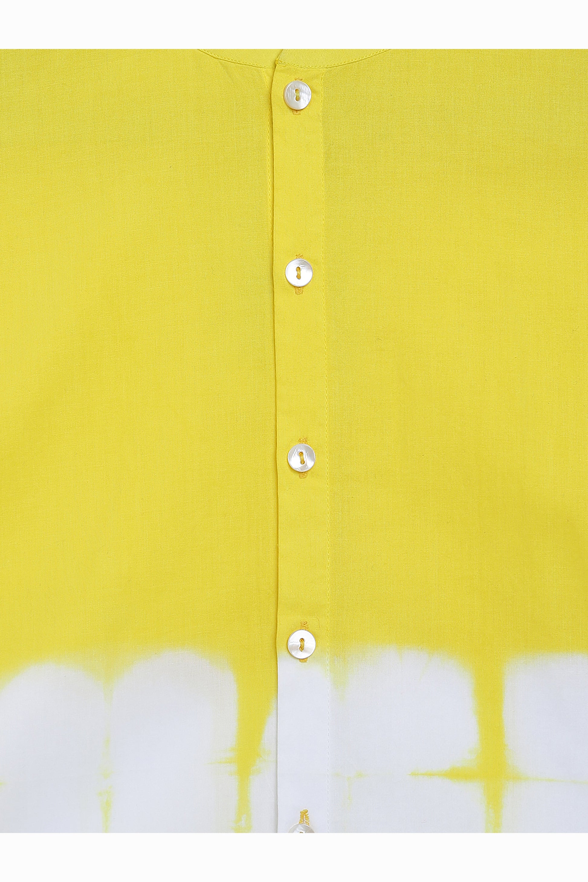 Girls Kaftan Dress Yellow Tie Dye Clamp - Image 4