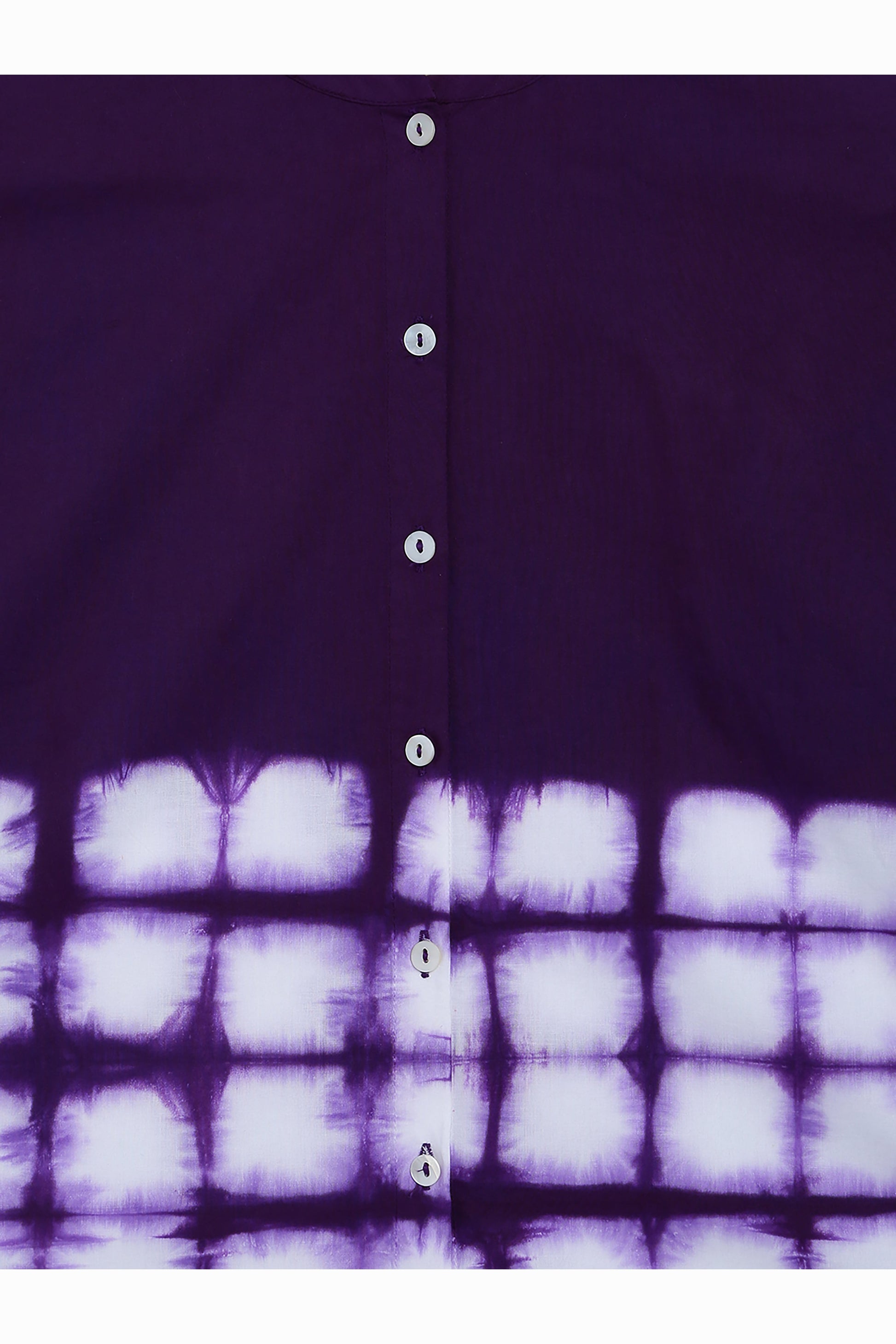 Girls Kaftan Dress Purple Tie Dye Clamp - Image 5