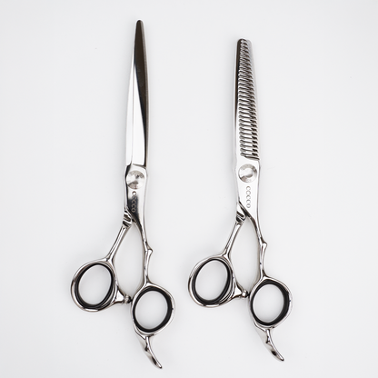Cocco Super Cobalt 6.5" Shears w/ Case-Right Handed+ Thinning Shears by Cocco - Sustainable Living