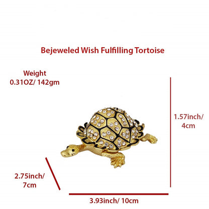 Bejeweled Fengshui Wish-Fulfilling Golden Tortoise by SAMAHealing - simple (View 5)