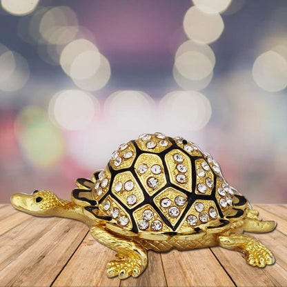 Bejeweled Fengshui Wish-Fulfilling Golden Tortoise by SAMAHealing - simple (View 4)