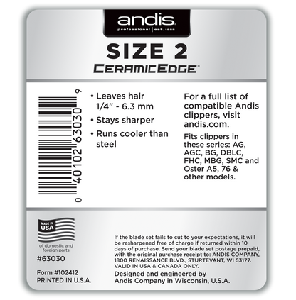 Andis CeramicEdge® Detachable Blade, Size #2 by Andis - Sustainable Living (View 2)